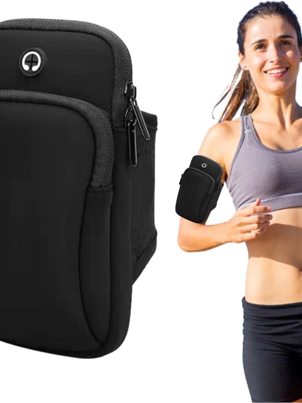 Phone Holder for Running, Walking, Workout, Under 7 in Armband Smartphone Holder - Picture 1 of 9